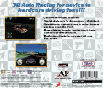 Racing (US) box cover back